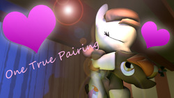 Size: 3840x2160 | Tagged: safe, artist:muttonbash, button mash, oc, oc:cream heart, 3d, buttoncest, canon x oc, exploitable meme, female, high res, holding hooves, hoof fetish, hoof sucking, hug, incest, kissing, love, male, meme, shipping, source filmmaker, straight