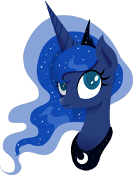 Size: 3000x3925 | Tagged: safe, artist:miketheuser, princess luna, alicorn, pony, bust, colored pupils, high res, simple background, solo