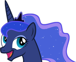 Size: 3000x2444 | Tagged: safe, artist:axemgr, princess luna, alicorn, pony, awesome face, high res, simple background, solo, transparent background, vector