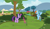 Size: 6233x3637 | Tagged: safe, artist:boneswolbach, fluttershy, rainbow dash, twilight sparkle, pegasus, pony, golf, magic, minigolf