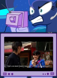 Size: 563x769 | Tagged: safe, princess luna, alicorn, pony, exploitable meme, gentaro kisaragi, kamen rider, kamen rider fourze, meme, tv meme