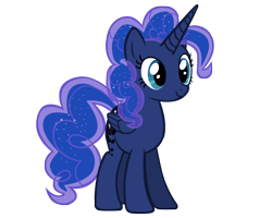 Size: 5000x4000 | Tagged: safe, artist:ikillyou121, pinkie pie, princess luna, alicorn, pony, absurd resolution, alternate design, fusion, race swap, simple background, smiling, solo, the end is neigh, this will end in tears, transparent background, vector, whelp we're screwed, xk-class end-of-the-world scenario