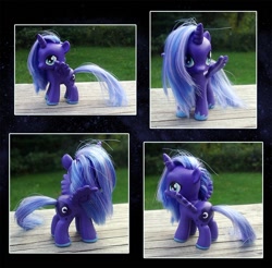 Size: 1000x985 | Tagged: safe, artist:kaizerin, princess luna, pony, custom, filly, irl, photo, toy