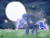 Size: 1000x750 | Tagged: safe, artist:masterpie7, princess luna, alicorn, pony, moon, snow, snowfall, snowflake, solo