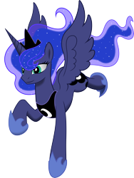 Size: 6986x9309 | Tagged: safe, artist:derpwave, artist:kp-shadowsquirrel, princess luna, alicorn, pony, absurd resolution, simple background, solo, transparent background, vector