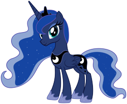 Size: 9811x8000 | Tagged: safe, artist:proenix, princess luna, alicorn, pony, absurd resolution, simple background, solo, transparent background, vector