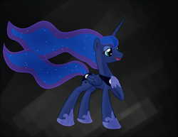 Size: 1100x847 | Tagged: safe, artist:whatsapokemon, princess luna, alicorn, pony, female, horn, mare, simple background, solo