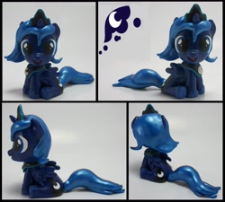 Size: 4640x4168 | Tagged: safe, artist:madponyscientist, princess luna, absurd resolution, cute, filly, irl, photo, sculpture, solo, toy