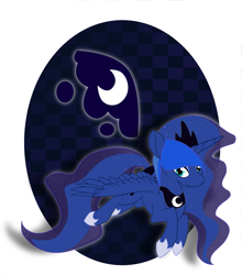 Size: 2381x2710 | Tagged: safe, artist:batlover800, princess luna, alicorn, pony, female, high res, horn, mare, solo