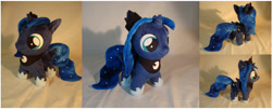 Size: 900x365 | Tagged: safe, artist:planetplush, princess luna, pony, filly, irl, photo, plushie, solo