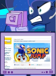 Size: 566x768 | Tagged: safe, princess luna, alicorn, pony, exploitable meme, meme, sonic the hedgehog, sonic the hedgehog (series), tv meme