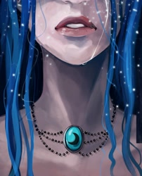 Size: 3189x3948 | Tagged: safe, artist:nightmaremoonluna, princess luna, close-up, crying, high res, humanized, solo