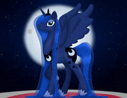 Size: 3300x2550 | Tagged: safe, artist:short circuit, princess luna, alicorn, pony, high res, solo, wet, wet mane