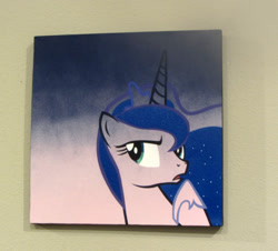 Size: 900x813 | Tagged: safe, artist:pyrobob, princess luna, alicorn, pony, daily deviation, solo, stencil