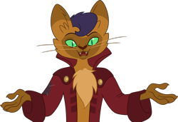 Size: 5000x3420 | Tagged: safe, artist:dashiesparkle, derpibooru import, capper dapperpaws, abyssinian, anthro, cat, my little pony: the movie, .svg available, clothes, coat, male, simple background, solo, transparent background, vector