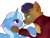 Size: 2480x1900 | Tagged: safe, artist:tricks-up-my-sleeve, derpibooru import, capper dapperpaws, trixie, anthro, cat, unicorn, my little pony: the movie, blushing, chest fluff, ear blush, ear fluff, female, interspecies, male, shipping, simple background, straight, transparent background, trixper, unshorn fetlocks