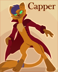 Size: 2028x2500 | Tagged: safe, artist:tigra0118, derpibooru import, capper dapperpaws, abyssinian, anthro, cat, my little pony: the movie, male, my little pony, paws, poster, tail