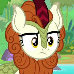 Size: 1080x1080 | Tagged: safe, screencap, autumn blaze, kirin, sounds of silence, cropped, female, solo