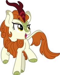 Size: 3500x4420 | Tagged: safe, artist:aeonkrow, autumn blaze, kirin, sounds of silence, absurd resolution, female, simple background, solo, transparent background, vector