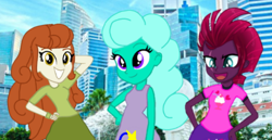 Size: 520x268 | Tagged: safe, artist:徐詩珮, autumn blaze, fizzlepop berrytwist, glitter drops, tempest shadow, equestria girls, my little pony: the movie, sounds of silence, awwtumn blaze, base used, cute, equestria girls-ified, female, glitterbetes, glitterblaze, glittershadow, glittershadowblaze, lesbian, open mouth, polyamory, polygamy, shipping, smiling, tempestbetes, tempestblaze