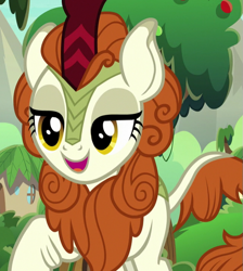 Size: 643x718 | Tagged: safe, screencap, autumn blaze, kirin, sounds of silence, spoiler:s08, cropped, solo