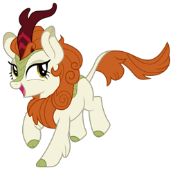 Size: 2232x2196 | Tagged: safe, artist:sonofaskywalker, autumn blaze, kirin, sounds of silence, a kirin tale, female, open mouth, simple background, solo, transparent background, vector