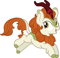 Size: 6621x6483 | Tagged: safe, artist:digimonlover101, autumn blaze, kirin, sounds of silence, absurd resolution, female, open mouth, simple background, smiling, solo, transparent background, vector