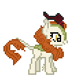 Size: 118x118 | Tagged: safe, artist:ban_mido, autumn blaze, kirin, pony, sounds of silence, awwtumn blaze, cute, desktop ponies, pixel art, pixel ponies, simple background, solo, sprite, transparent background