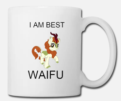 Size: 889x740 | Tagged: safe, autumn blaze, kirin, sounds of silence, coffee mug, female, mug, reaction image, truth, waifu