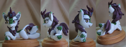 Size: 5790x2160 | Tagged: safe, artist:h1ppezz, autumn blaze, kirin, figurine, irl, photo, prone, solo