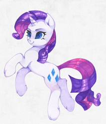 Size: 1583x1861 | Tagged: safe, artist:lispp, rarity, pony, unicorn, female, mare, simple background, smiling, solo, white background