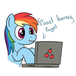 Size: 4000x4000 | Tagged: safe, artist:czu, rainbow dash, pegasus, pony, absurd resolution, computer, fetish, hoof fetish, laptop computer, lip bite, shitposting, vulgar