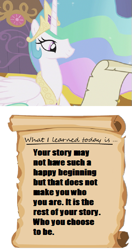 Size: 307x580 | Tagged: safe, princess celestia, alicorn, pony, female, horn, kung fu panda 2, mare, princess celestia's letters for the day, solo