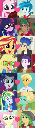 Size: 1168x4184 | Tagged: safe, artist:themexicanpunisher, applejack, dirk thistleweed, flash sentry, fluttershy, pinkie pie, ragamuffin (equestria girls), rainbow dash, rarity, sandalwood, sci-twi, sunset shimmer, thunderbass, timber spruce, twilight sparkle, zephyr breeze, accountibilibuddies, accountibilibuddies: rainbow dash, eqg summertime shorts, equestria girls, equestria girls (movie), equestria girls series, inclement leather, legend of everfree, overpowered (equestria girls), pet project, rainbow rocks, spring breakdown, twilight under the stars, spoiler:choose your own ending (season 2), spoiler:eqg series (season 2), appledirk, arguments on the comments, cake, camp everfree logo, camp everfree outfits, checklist in the comments, clothes, comments locked on derpi, crack shipping, female, flashimmer, food, geode of sugar bombs, geode of super speed, geode of super strength, graveyard of comments, how to backstage, magical geodes, male, pinkiebass, ponytail, rarimuffin, sandalshy, shipping, shipping domino, straight, timbertwi, zephdash