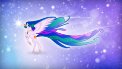 Size: 1920x1080 | Tagged: safe, artist:emeralddarkness, artist:romus91, princess celestia, alicorn, pony, solo, vector, wallpaper