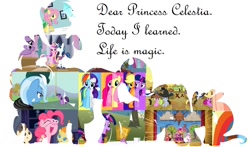 Size: 932x548 | Tagged: safe, applejack, fluttershy, pinkie pie, princess cadance, princess celestia, rainbow dash, rarity, shining armor, spike, trixie, twilight sparkle, alicorn, dragon, earth pony, pegasus, pony, unicorn