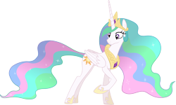 Size: 13621x8192 | Tagged: safe, artist:mattyhex, princess celestia, alicorn, pony, a canterlot wedding, absurd resolution, female, mare, simple background, solo, transparent background, vector