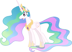 Size: 8816x6400 | Tagged: safe, artist:parclytaxel, princess celestia, alicorn, pony, .svg available, absurd resolution, female, mare, simple background, solo, transparent background, vector