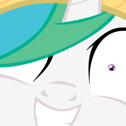 Size: 10000x10000 | Tagged: artist needed, safe, princess celestia, alicorn, pony, absurd resolution, close-up, princess molestia, rapeface, solo, stare, vector