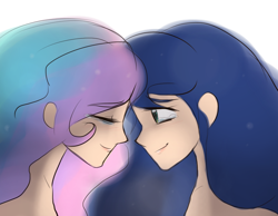 Size: 900x700 | Tagged: artist needed, safe, princess celestia, princess luna, crying, humanized