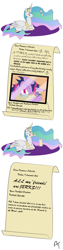 Size: 1500x6000 | Tagged: safe, artist:happycampercreations, princess celestia, twilight sparkle, alicorn, pony, comic, friendship report