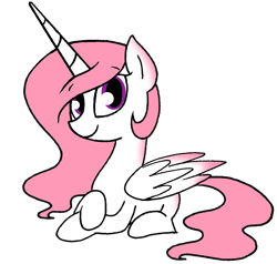 Size: 1220x1161 | Tagged: safe, artist:strangiesleepy, princess celestia, alicorn, pony, female, mare, pink mane, solo, white coat, white wings, wings