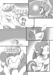 Size: 500x706 | Tagged: safe, artist:ciel, artist:kolshica, pinkie pie, princess celestia, twilight sparkle, twilight sparkle (alicorn), alicorn, pony, comic, doujin, female, mare, true friends