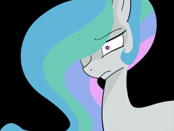 Size: 789x592 | Tagged: safe, artist:klondike, princess celestia, alicorn, pony, reaction image, solo, unamused