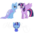 Size: 1491x1448 | Tagged: safe, artist:yaaaco, derpibooru import, trixie, twilight sparkle, twilight sparkle (alicorn), alicorn, pony, baby, baby pony, female, lesbian, magical lesbian spawn, offspring, parent:trixie, parent:twilight sparkle, parents:twixie, shipping, simple background, transparent background, twixie