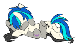 Size: 556x343 | Tagged: safe, artist:yaaaco, derpibooru import, dj pon-3, octavia melody, vinyl scratch, earth pony, pony, unicorn, female, lesbian, mare, scratchtavia, shipping, simple background, white background