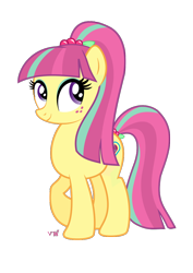 Size: 744x1052 | Tagged: safe, artist:violetswhite, sour sweet, pony, equestria girls, friendship games, equestria girls ponified, freckles, ponified, simple background, solo, transparent background, vector