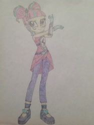 Size: 772x1034 | Tagged: safe, artist:razethebeast, sour sweet, equestria girls, solo, traditional art