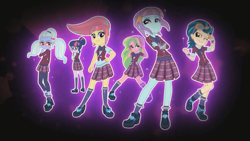 Size: 1366x768 | Tagged: safe, screencap, indigo zap, lemon zest, sci-twi, sour sweet, sugarcoat, sunny flare, twilight sparkle, equestria girls, friendship games, shadow six