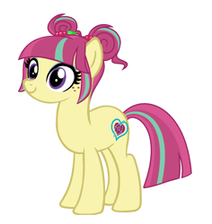 Size: 1400x1480 | Tagged: safe, artist:tonecolour12, sour sweet, pony, equestria girls, friendship games, alternate hairstyle, equestria girls ponified, ponified, simple background, solo, white background